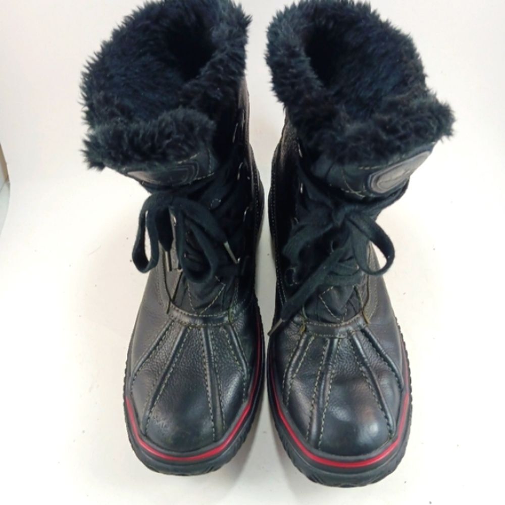Pajar Waterproof Insulated Fur Lined Lace Up Women's 10 Winter Boots Black. - Picture 8 of 11